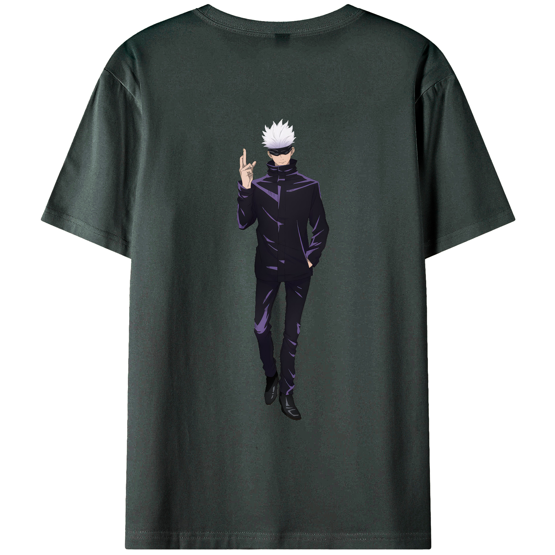（画像用） 呪術廻戦 Jujutsu Kaisen 綿100％ メンズ半袖Tシャツ（バックプリント） 通気性